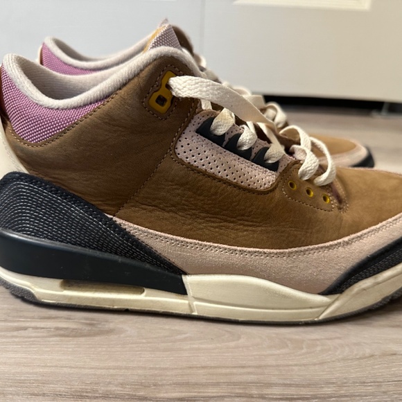 Jordan Men's 3 Retro SE Archaeo Brown Archaeo Brown/Dk Smoke Grey Mens Size 10.5 - Picture 6 of 16